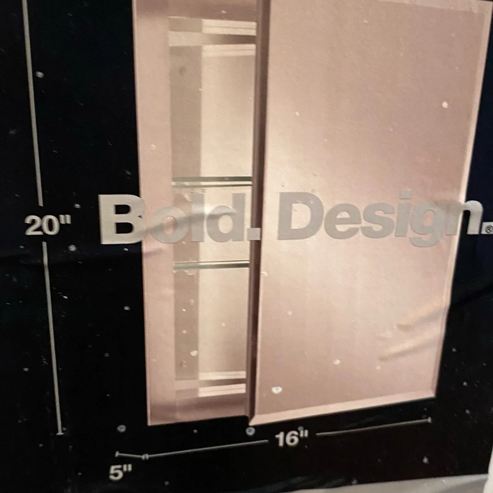 Never used recessed Medicine cabinet. By Kohler 16x20